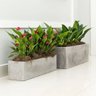 Cachepot Floreira Flat para Plantas 67 Cimento Queimado Japi - 2