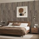 Ver imagem 3 de Painel Ripado Parede Autocolante Adesivo Flexivel Decoraçao Sala Estar Quarto Casa Recepçao Clinica