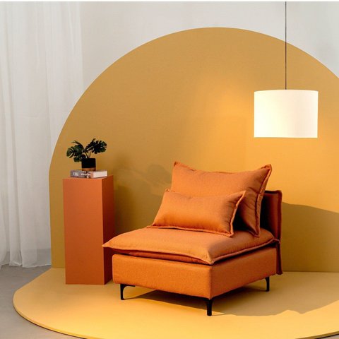 Sofá Modular com Encosto Pé Metal Sôma CabeCasa MadeiraOriginals