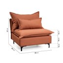 Ver imagem 4 de Sofá Modular com Encosto Pé Metal Sôma CabeCasa MadeiraOriginals