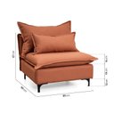 Ver imagem 4 de Sofá Modular com Encosto Pé Metal Sôma CabeCasa MadeiraOriginals