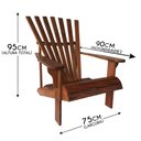 Ver imagem 2 de Cadeira Pavão em Madeira Peroba Rosa Confortável de Luxo para Varanda