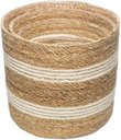 Ver imagem 2 de Conjunto 6 Cachepots de Fibra Natural Bicolor com Forro  Plástico - Wolff