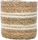 Ver imagem 5 de Conjunto 6 Cachepots de Fibra Natural Bicolor com Forro  Plástico - Wolff
