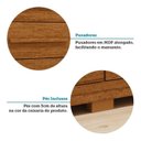 Ver mais imagens de Conjunto Quarto Casal Guarda-Roupa 6 Portas Cômoda 8 Gavetas Papoulas Espresso Móveis Marrom/Cinamomo