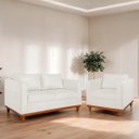 Ver imagem 2 de Kit Sofa 2 Lugares e Poltrona Europa Bouclé - Doce Sonho Móveis