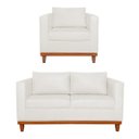 Ver imagem 1 de Kit Sofa 2 Lugares e Poltrona Europa Bouclé - Doce Sonho Móveis