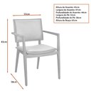 Ver imagem 3 de Cadeira para Mesa de Jantar Britney 55cm Madeira Maciça | Courino Caramelo - Sallar Home