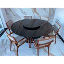 Ver imagem 2 de Cadeira para Mesa de Jantar Britney 55cm Madeira Maciça | Courino Caramelo - Sallar Home