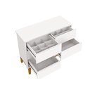 Ver imagem 2 de Cômoda Infantil 6 Gavetas Reller Classic Branco Fosco com Pés Madeira