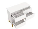 Ver imagem 2 de Cômoda Infantil 6 Gavetas Reller Classic Branco Fosco com Pés Madeira