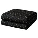 Ver imagem 1 de Cobertor Manta Fio de Ouro Casal 190x210 100% Poliéster Toque Macio Decorativa Preto Casa Scarpa