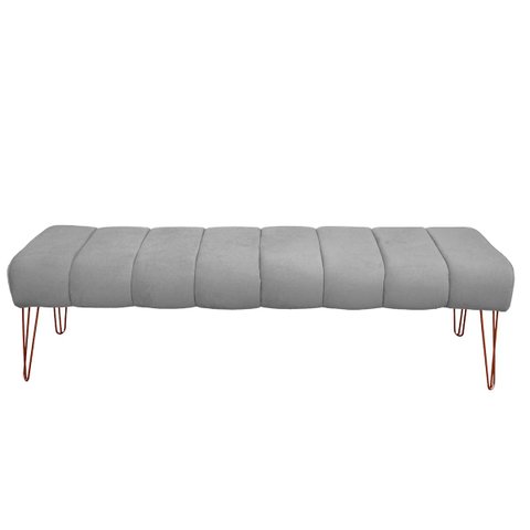 Recamier Estofada Casal King Size Luxo Veludo Ateliê do Conforto Recamier Casal King Size Estofada L