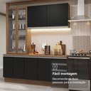 Ver imagem 3 de Armário de Cozinha Completa 190cm Glamy Madesa Rustic Preto