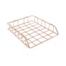 Bandeja Le Aramada Metal Porta Papel Empilhável Rosé Gold - 1
