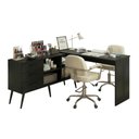 Ver imagem 2 de Mesa Profissional para Manicure em L com 3 Gavetas Jady Multimóveis Mp6043 Preto