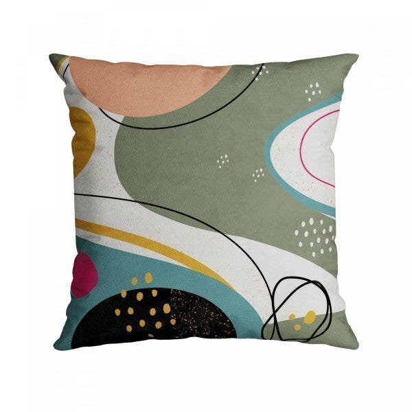 Capa para Almofada com Bordado 50x50cm Velveteen Belchior