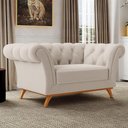 Ver imagem 6 de Sofá 2 Lugares Império 150cm D02 Bouclê Creme B-54