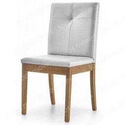 Cadeira Mh-3240 Herval Madeira Maciça Amêndoa Assento Estofado em Linho Cinza C - 1