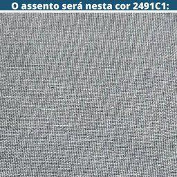 Cadeira Mh-3240 Herval Madeira Maciça Amêndoa Assento Estofado em Linho Cinza C - 3