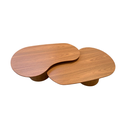 Ver imagem 7 de Conjunto de Mesas de Centro Organica 90x60x44cm Madeira Freijó