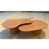 Conjunto de Mesas de Centro Organica 90x60x44cm Madeira Freijó - 9