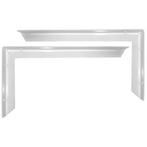 Kit 2 Suporte Mão Francesa Reforçada 30cm Branca