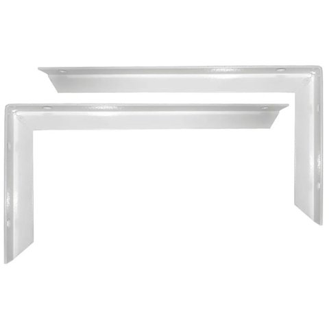 Kit 2 Suporte Mão Francesa Reforçada 30cm Branca