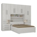 Ver imagem 1 de Dormitório Queen Size sem Cama 1223s Carvalho Claro
