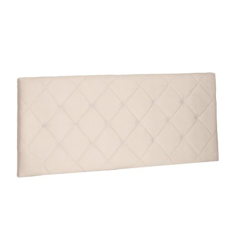 Cabeceira Painel Tânia Para Cama Box Casal 140 cm Suede - D’Rossi - Bege