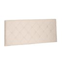 Ver imagem 1 de Cabeceira Painel Tânia Para Cama Box Casal 140 cm Suede - D’Rossi - Bege