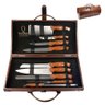 Kit Churrasco Wow com 9 Peças e Maleta Marrom Next Imports - 1