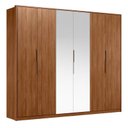 Ver imagem 2 de Guarda Roupa Casal Atrice 6 Portas + 2 Espelhos - Demobile:nogueira Touch