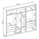 Ver imagem 4 de Guarda Roupa Casal Atrice 6 Portas + 2 Espelhos - Demobile:nogueira Touch