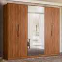 Ver imagem 1 de Guarda Roupa Casal Atrice 6 Portas + 2 Espelhos - Demobile:nogueira Touch