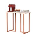 Ver imagem 6 de Mesa para Computador Escrivaninha Off/cobre Mali Pequena 76cm Estilo Industrial