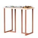 Ver imagem 7 de Mesa para Computador Escrivaninha Off/cobre Mali Pequena 76cm Estilo Industrial