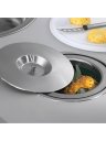 Ver imagem 3 de Kit Lixeira Embutir 5l Inox Escovado + Dosador Inox Escovado