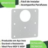 4 Placas Reparo para Dobradiças de Porta Armário Mdf Fs.qdd - 6