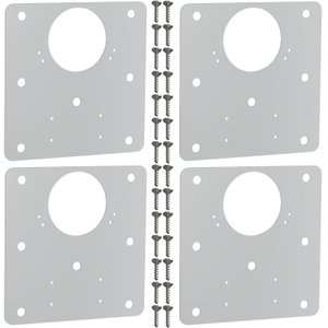 4 Placas Reparo para Dobradiças de Porta Armário Mdf Fs.qdd
