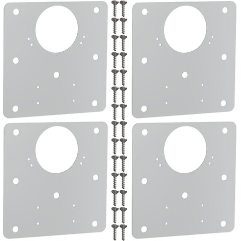4 Placas Reparo para Dobradiças de Porta Armário Mdf Fs.qdd
