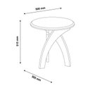Ver imagem 4 de Mesa Apoio para Sala de Jantar Jade Marrom Cinamomo/Off White