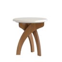 Ver imagem 3 de Mesa Apoio para Sala de Jantar Jade Marrom Cinamomo/Off White
