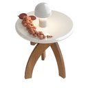 Ver imagem 6 de Mesa Apoio para Sala de Jantar Jade Marrom Cinamomo/Off White