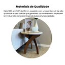 Ver imagem 7 de Mesa de Apoio Jade Artely Cinamomo/ Off White