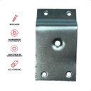 Ver imagem 5 de Kit 12 Chapinha Chapa Base Pés Palito Inclinada Metal Zincado Rosca 5/16 - Arkell