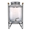 Ver imagem 1 de Suqueira de Vidro 5 Litros com Suporte de Metal – Dispensador Retro de Luxo para Agua e Suco