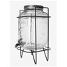 Suqueira de Vidro 5 Litros com Suporte de Metal – Dispensador Retro de Luxo para Agua e Suco - 5