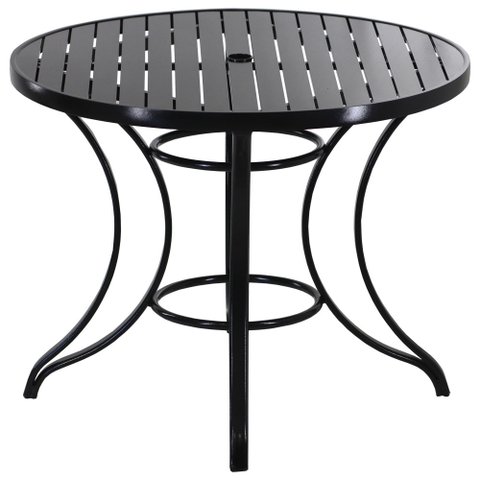 Mesa com Tampo Ripado de 120 Cm em Alumínio - Trama Original