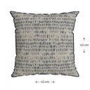 Ver imagem 2 de Capa para Almofada com Cordonê 43x43cm Náutica Belchior